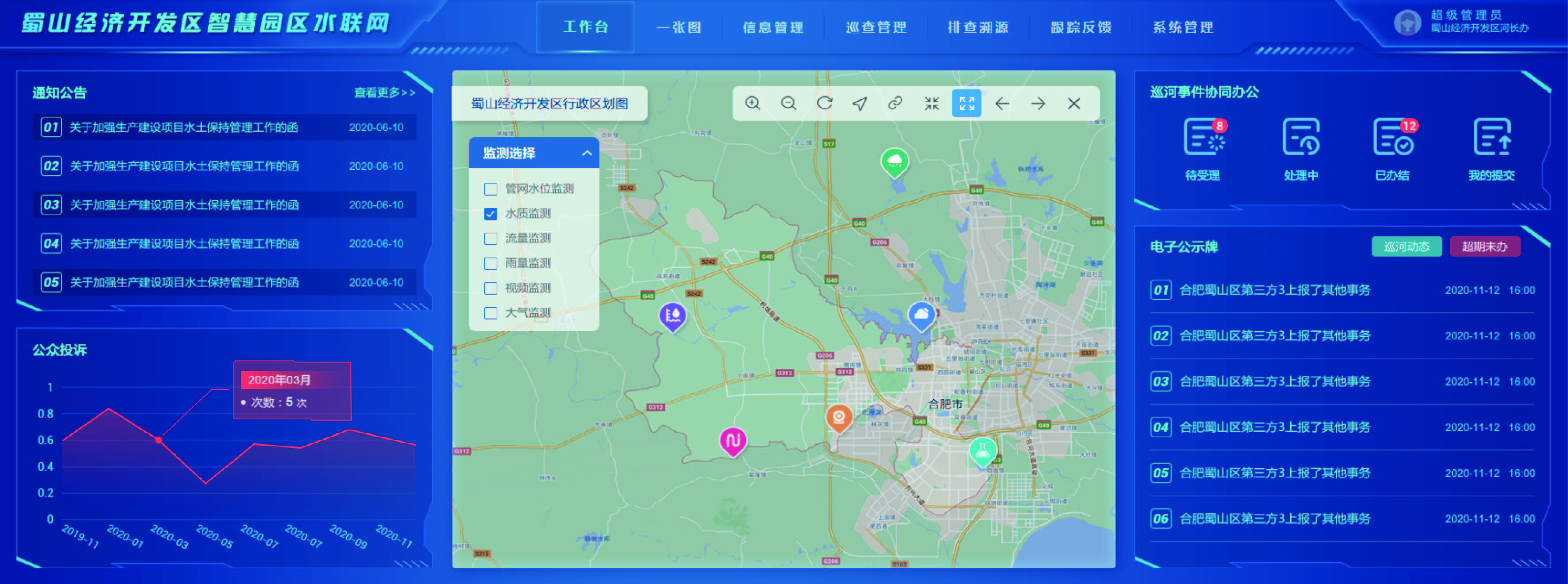 智慧園區(qū)專家驗收組調研蜀山經濟開發(fā)區(qū)走訪中水三立
