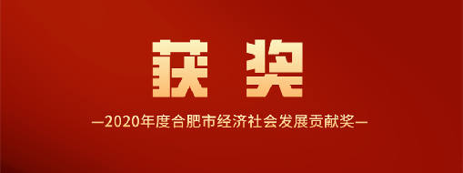 又得一獎！中水三立喜獲2020年度合肥市經濟社會發展貢獻獎