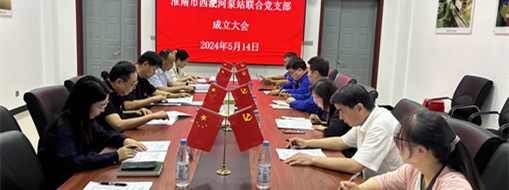 ?抓黨建，促發展！淮南市水利局與中水三立成立聯合黨支部